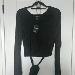NWT Forever 21 + Long Sleeve Crop Top